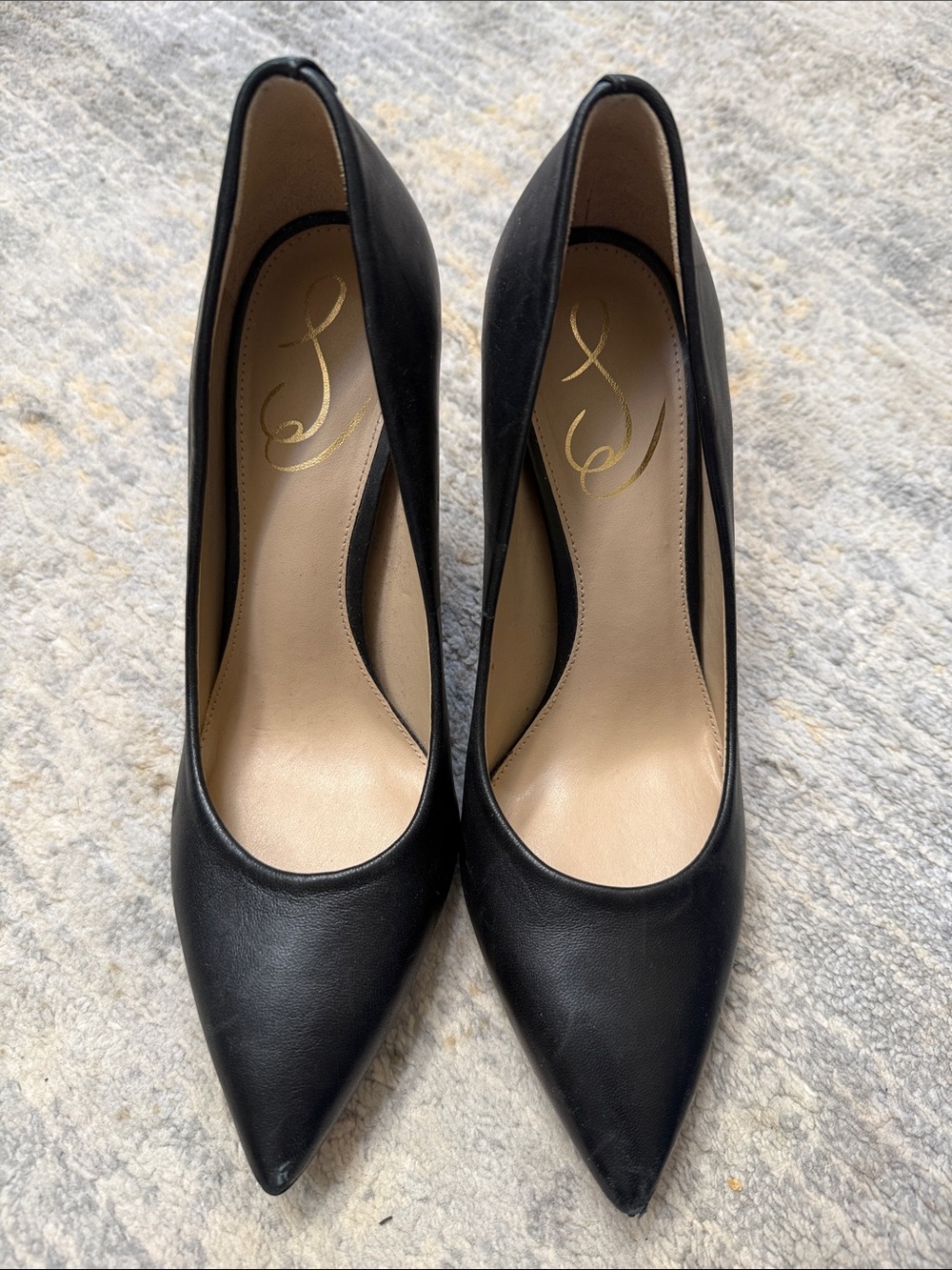 Sam Edelman Hazel Women's Black Pointed-Toe Heels - Sleek Professional Pump 7
